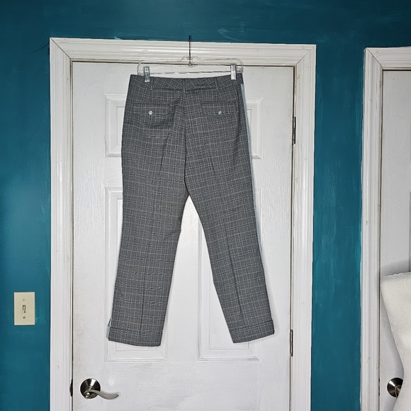 Intuitions Gray Plaid Lace Detail Pants Size 6 NWOT - Picture 14 of 16